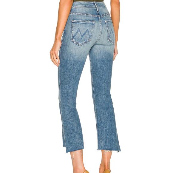 MOTHER Insider Step Fray size 27 Scenic Route Cropped Jeans